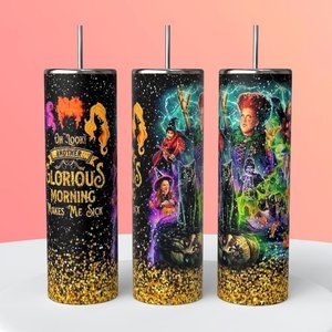 Hocus Pocus Mornings Make Me Sick 20oz Skinny Tumbler